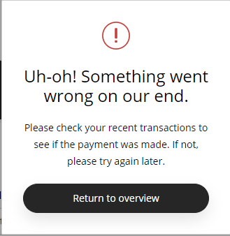 What do I do if I receive an 'Uh Oh Something Went Wrong' Error? – Student  Services